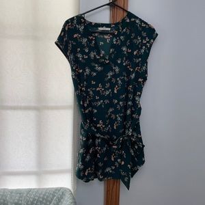 Green Floral Tunic